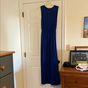 H&M Sleeveless Cobalt Blue Maxi Dress